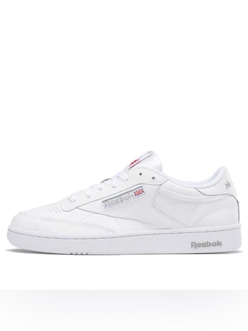 Size 8M Reebok Club C 85 Casual Shoes White/Sheer Grey AR0455 100